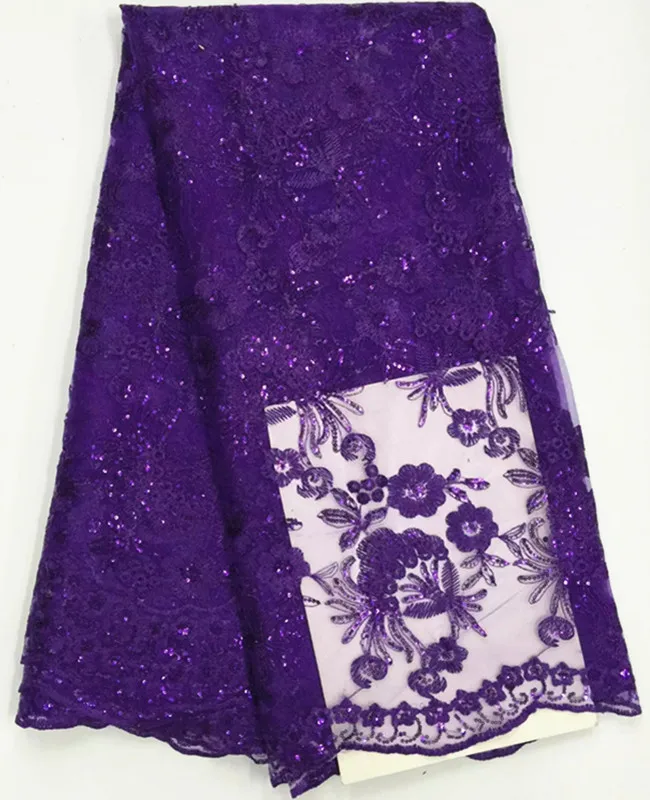 5 ярдов/шт самые популярные королевские синие маленькие пайетки цветочный дизайн