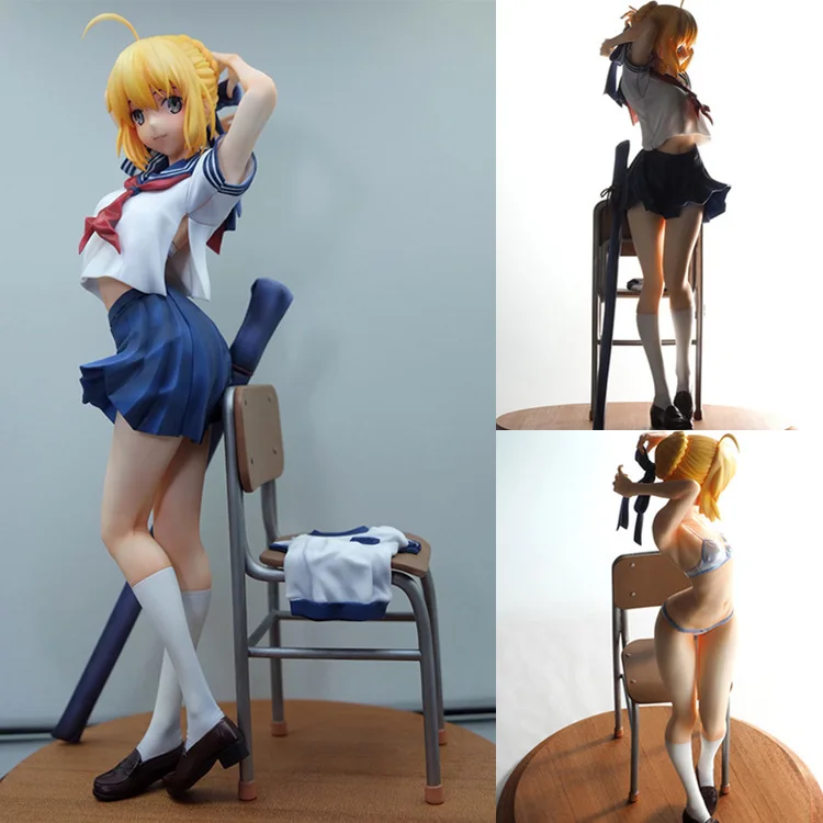 Экшн-фигурка Fate/stay night Fate/Zero Arturia Pendragon ПВХ красивая модель кресла для девочек