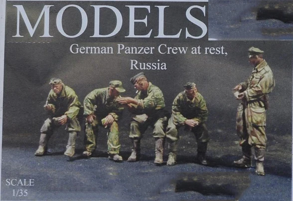 Неокрашенный комплект 1/ 35 panzer crew at rest Россия включает 5 исторических фигурок