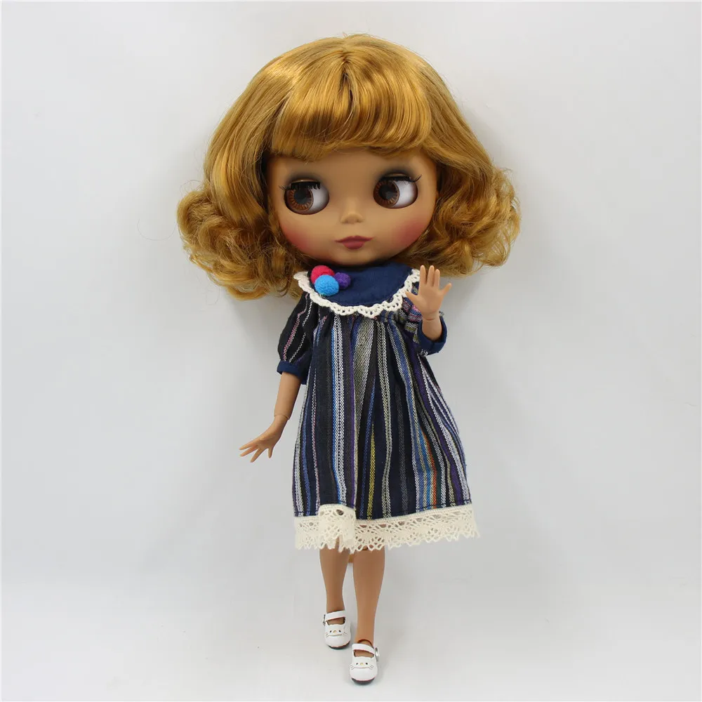Кукла Blyth 1/6 шарнирная 30 см с черным матовым лицом Нет. BL0635 | Игрушки и хобби