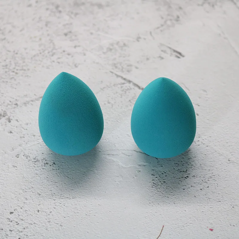 2pcs puff Hzm 1 шт. Гладкий косметический спонж для сухого влажного использования макияж основа губка красота уход за лицом инструменты аксессуары форма капли воды YA320 - Цвет: 2pcs puff