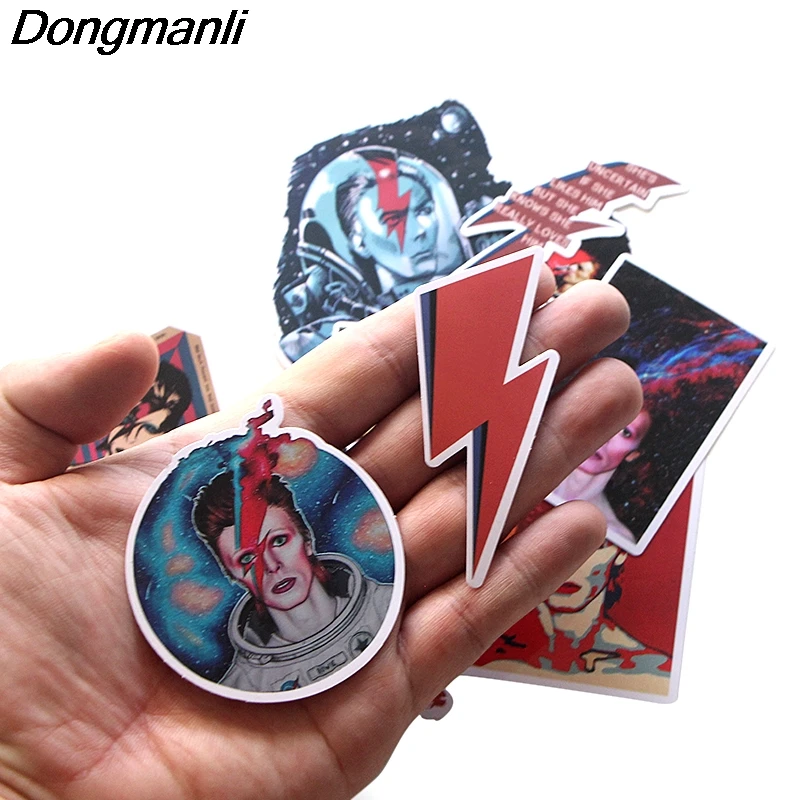 P3499 Dongmanli 12 шт./компл. David Bowie DIY граффити скейтборд ноутбук знак мотоциклетные Чемодан аксессуары