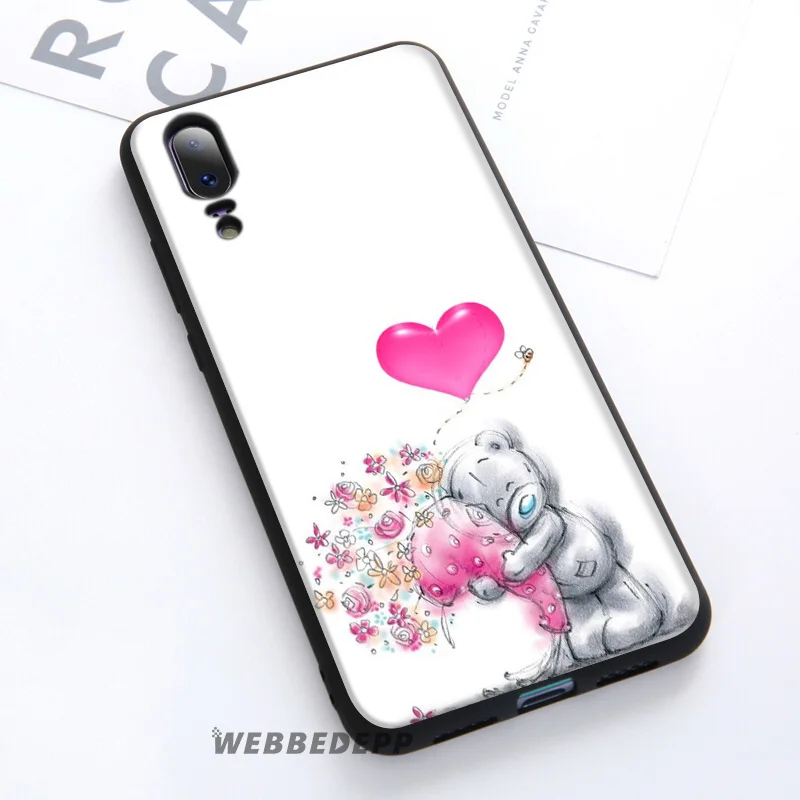 Мягкий чехол WEBBEDEPP Teddy Me To You Bear для Huawei P30 P20 Pro P10 P9 Lite 2017 P Smart 2019 и Nova 3 3i Y9 |
