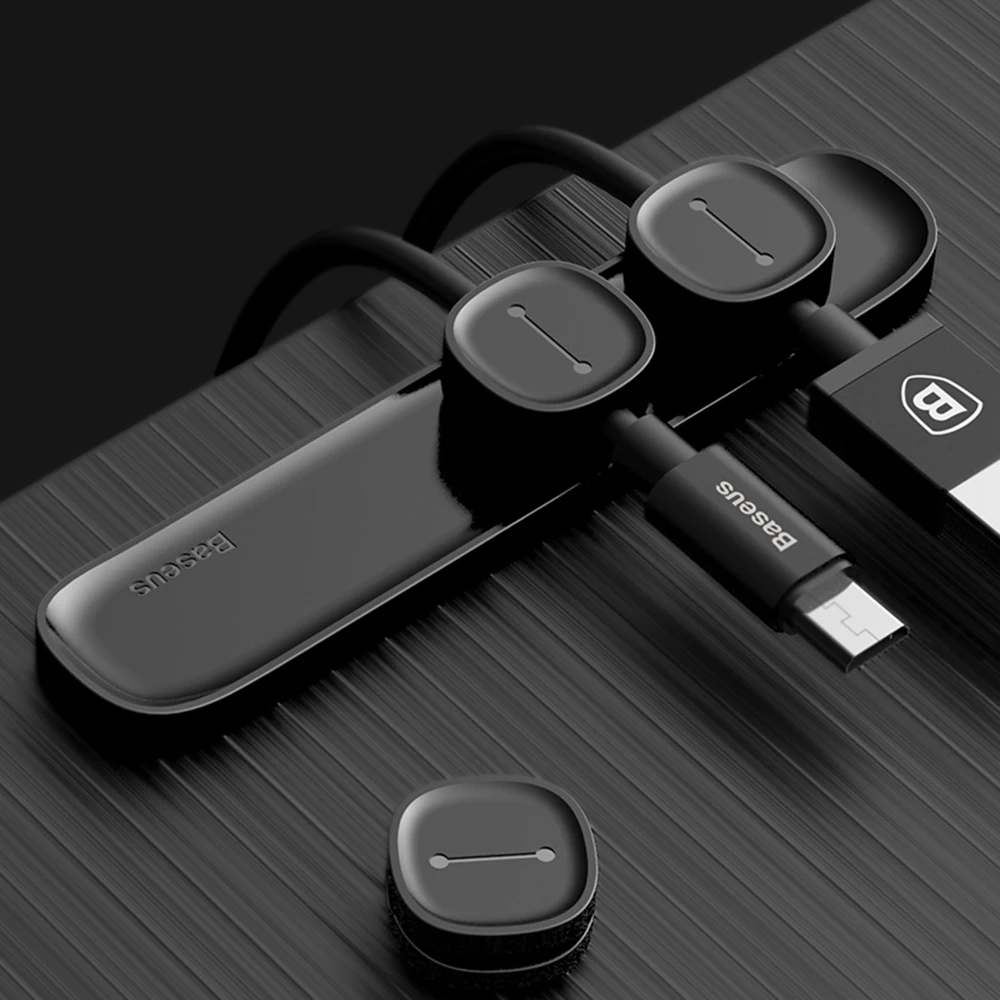 Магнитный Кабельный органайзер USB зажим для управления сматывателем настольная