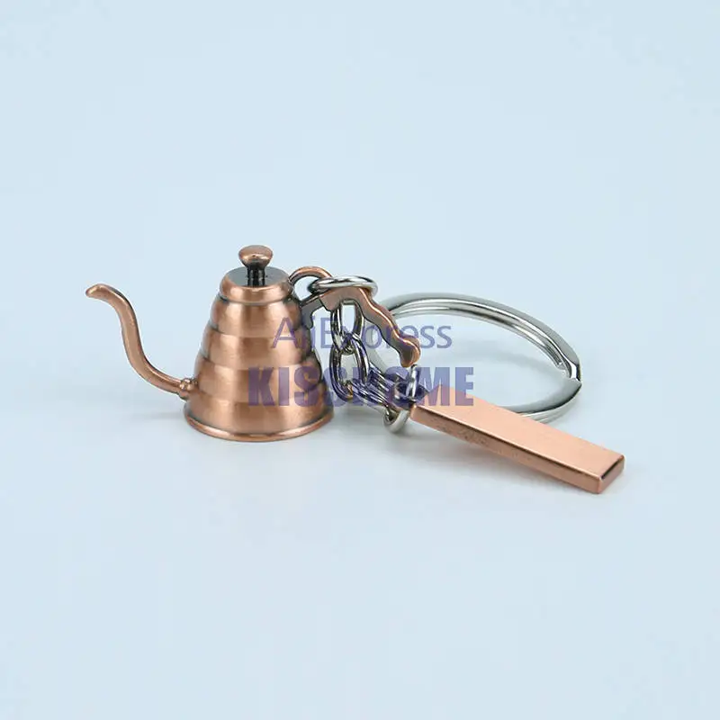 Bronze Pot 2.8x2 Пара аксессуары для приготовления эспрессо кофе брелок мини кофе вскрытие красивый кофе брелок кафе подарок для кофе брелок для влюбленных - Цвет: Bronze Pot 2.8x2