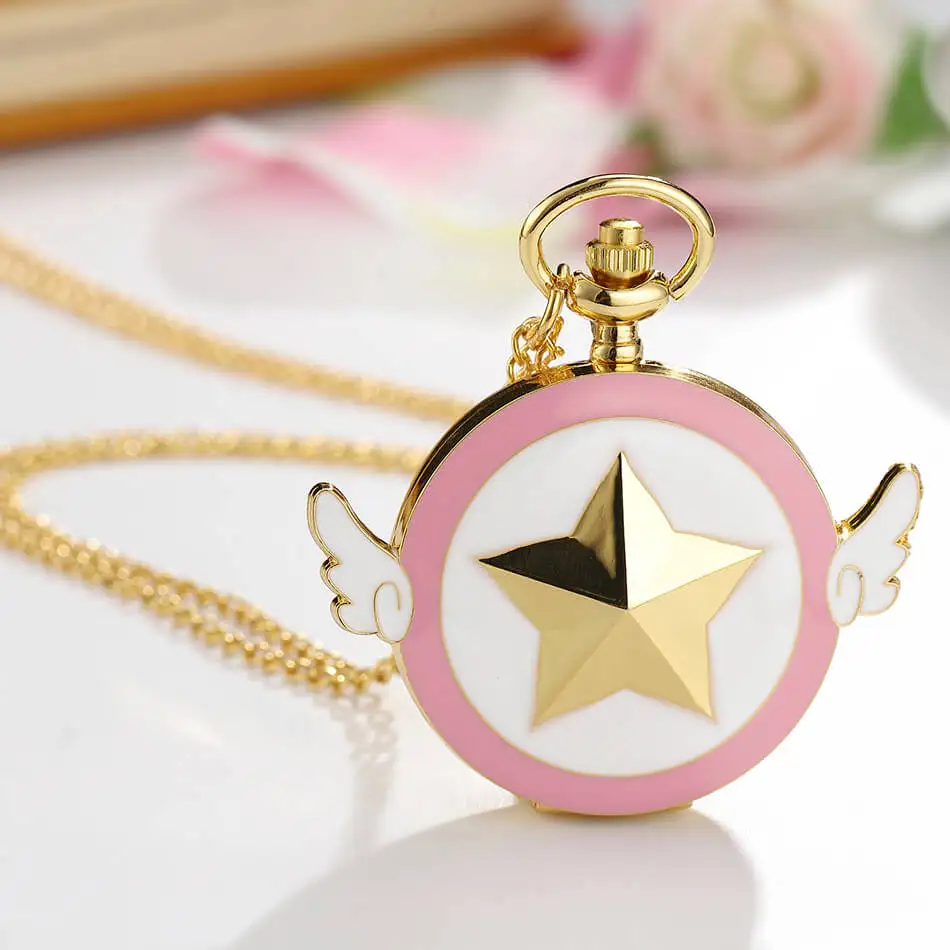 Карманные часы Cardcaptor Sakura кварцевые карманные с подвеской в стиле аниме