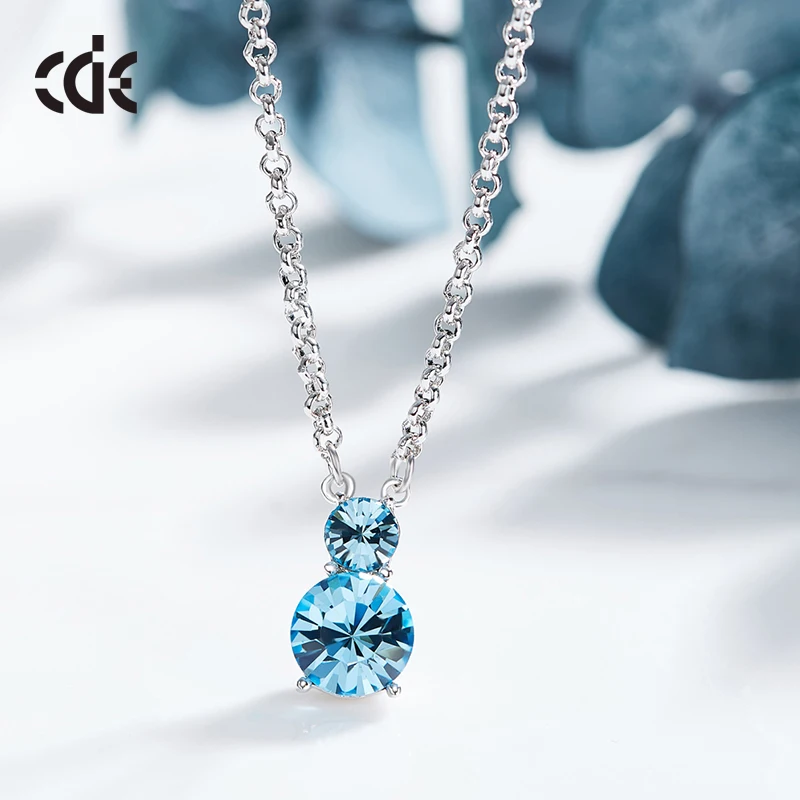 Украшенные кристаллами Подвески Cdyle женские ожерелья модные Романтические