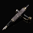 Ручка перьевая шариковая ручка DIKA WEN 891 с золотым зажимом в виде дракона, роскошный металлический карандаш с золотым наконечником, без пенала, офисные чернила