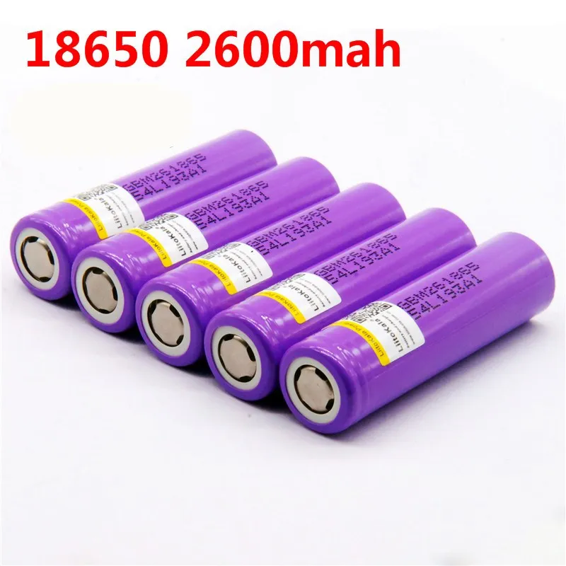 LiitoKala для M26 100% оригинальный 18650 2600 мАч 10A ICR18650 m26 3 7 в кожух переносного