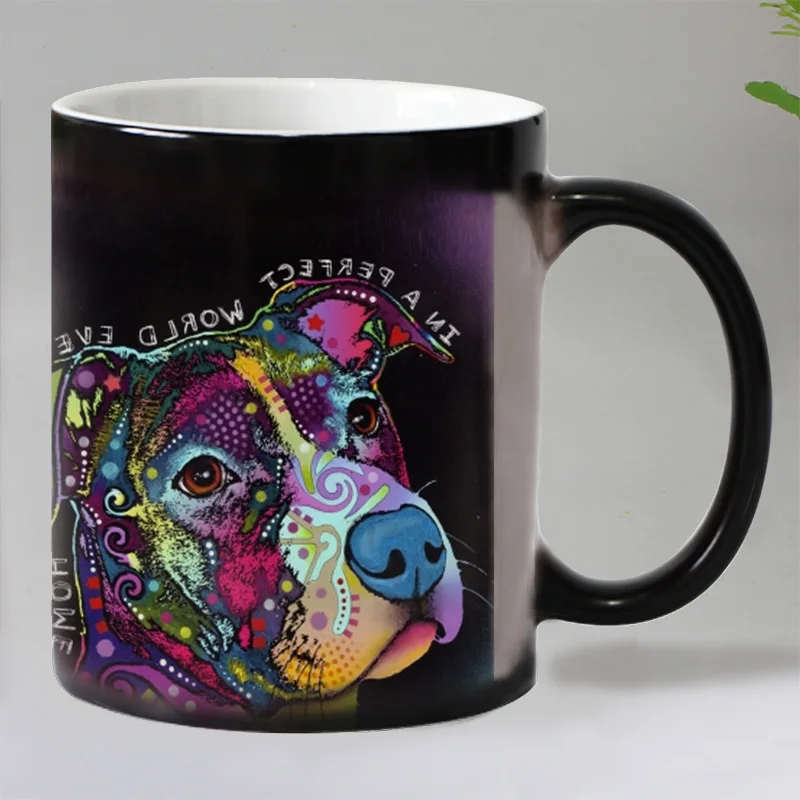 Кофейная кружка с цветным рисунком 11 унций|cup christmas|color changing magic mugtea cup |