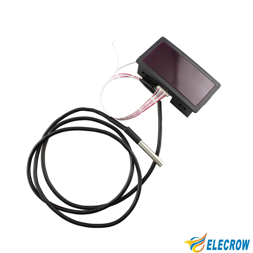 Электронный термометр Elecrow DS18B20 с цифровым дисплеем модуль датчика температуры