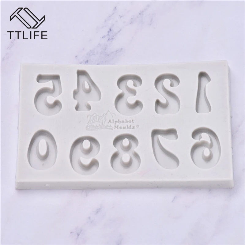 TTLIFE цифровая силиконовая форма для чехлов шоколадного печенья украшения торта