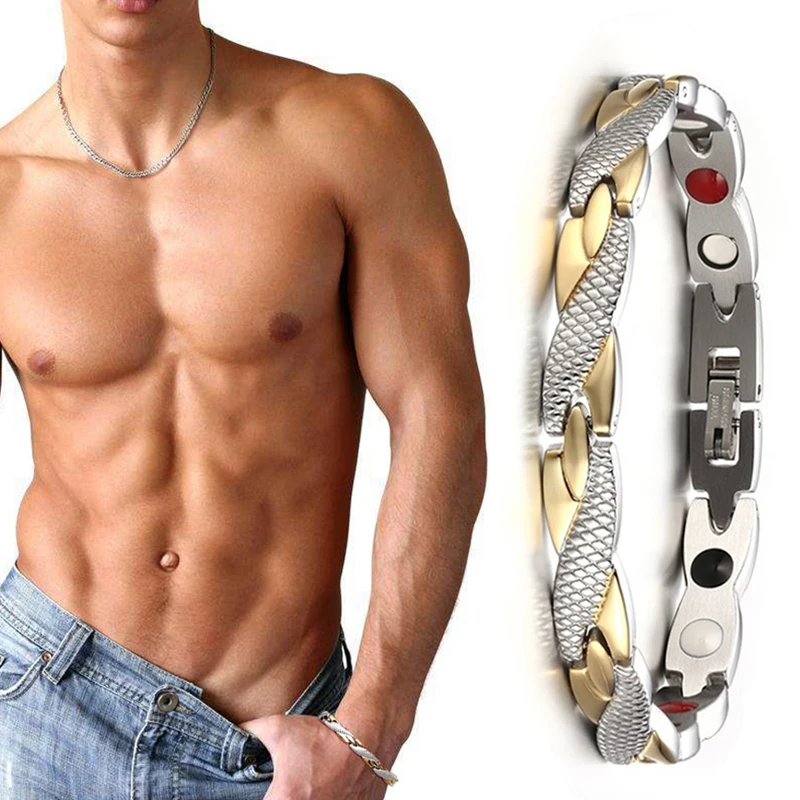 

Magnetic Slimming Bracelet Fashionable Jewelry For Man Woman Link Chain Weight Loss Bracelet Length adjustable Slimming Products