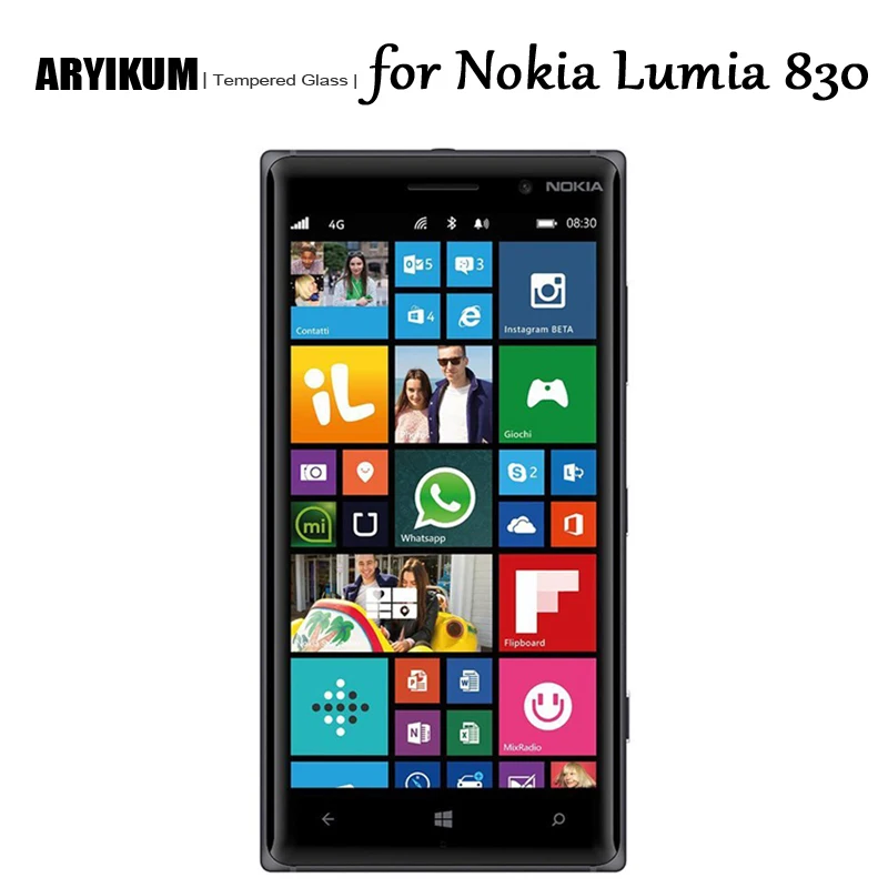 9H 2.5D Закаленное стекло для microsoft Lumia 830 Защитная пленка экрана телефона Передняя