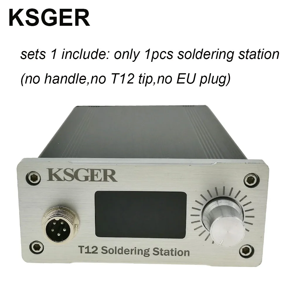 SET 1 KSGER V2.1S STM32 OLED T12 контроллер температуры металлический чехол Крышка паяльник станция 9501 паяльная ручка с батареей - Цвет: SET 1