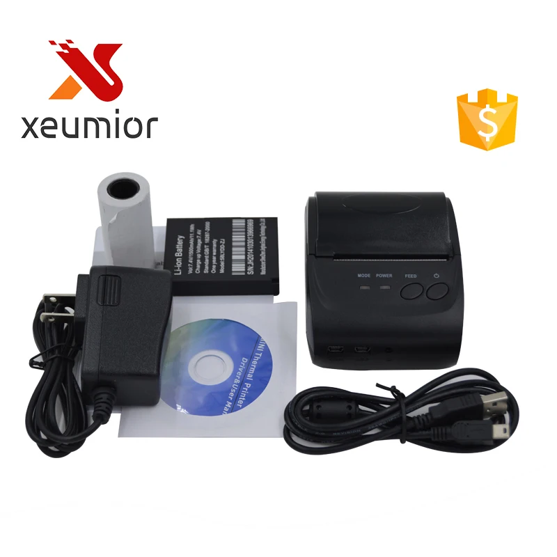 58 мм Портативный мобильный принтер Беспроводной Bluetooth мини Термальность