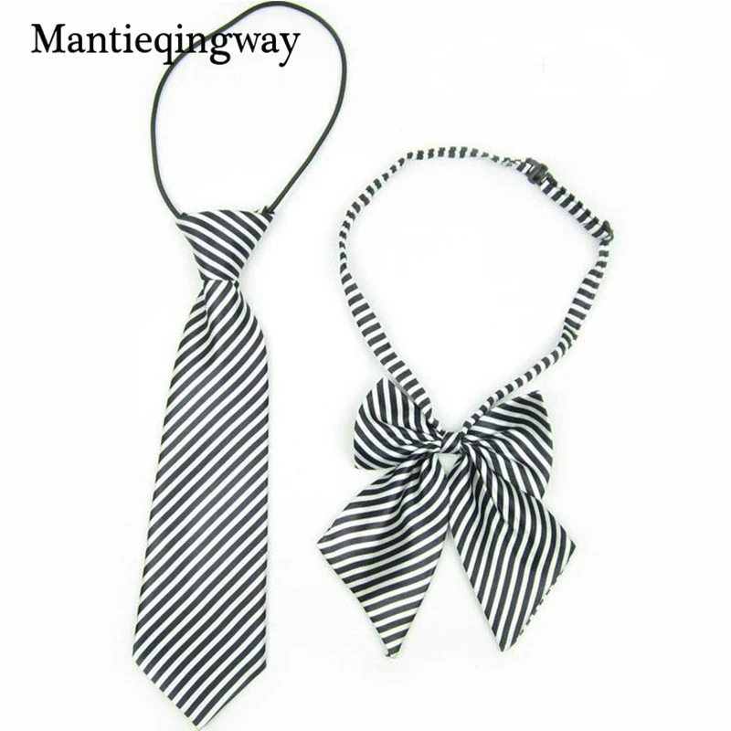 Школьная форма Mantieqingway цветной клетчатый галстук в полоску для мальчиков и