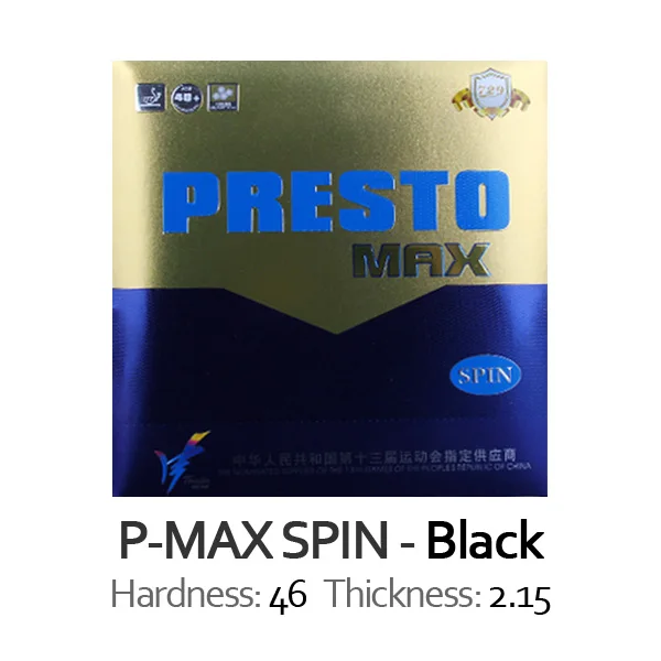 MAX SPIN Black Дружба 729 PRESTO Макс спин/скорость(не липкая Резина+ макропористая губка) Настольный теннис резиновая губка для пинг-понга - Цвет: MAX SPIN Black