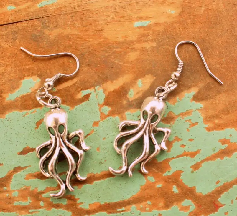 Готический Осьминог кулон Морская жизнь альтернатива улица панк Рок креативные