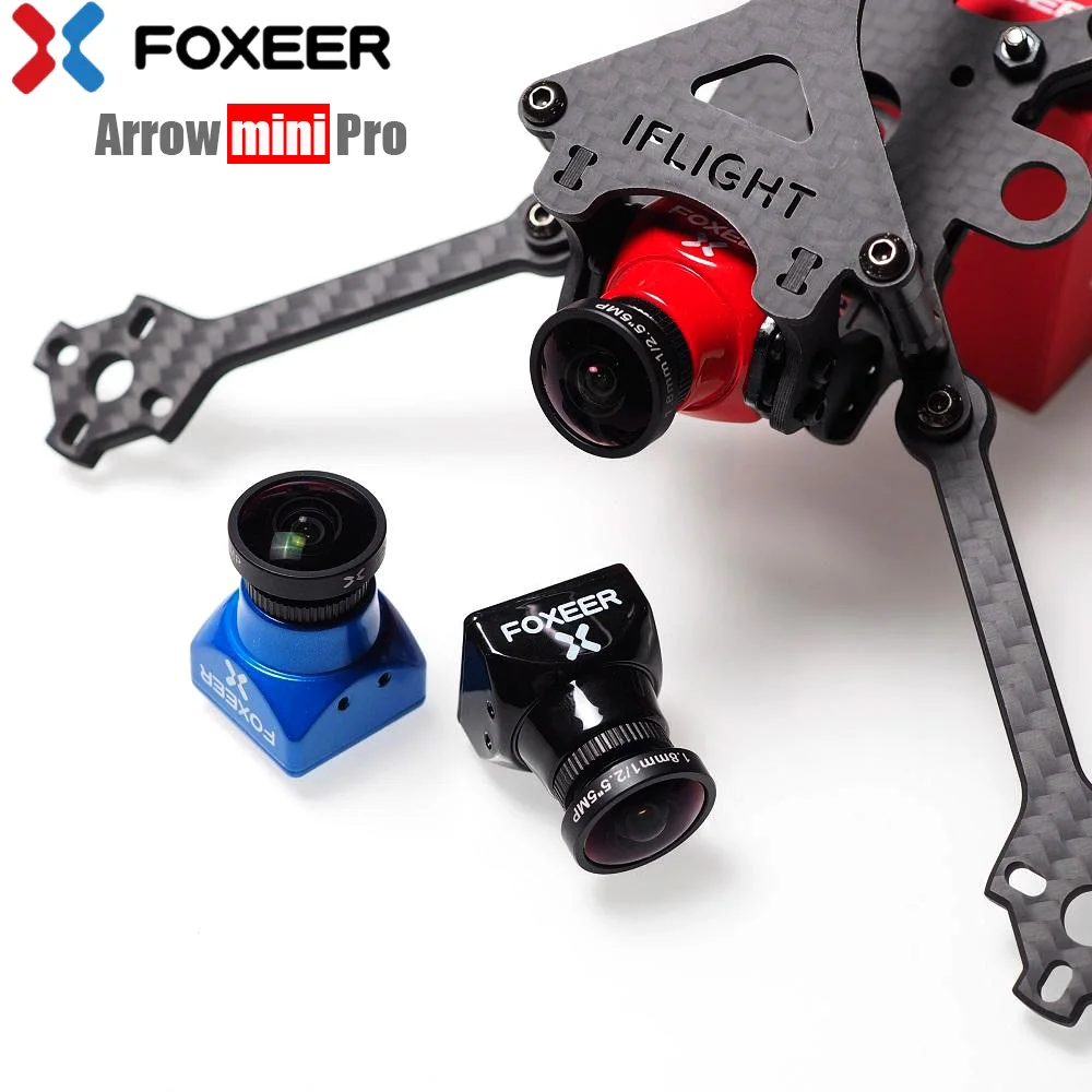 Foxeer Arrow Mini Pro 1 8 мм/2 5 мм 650TVL WDR FPV камера Встроенная OSD с кронштейном NTSC/PAL для