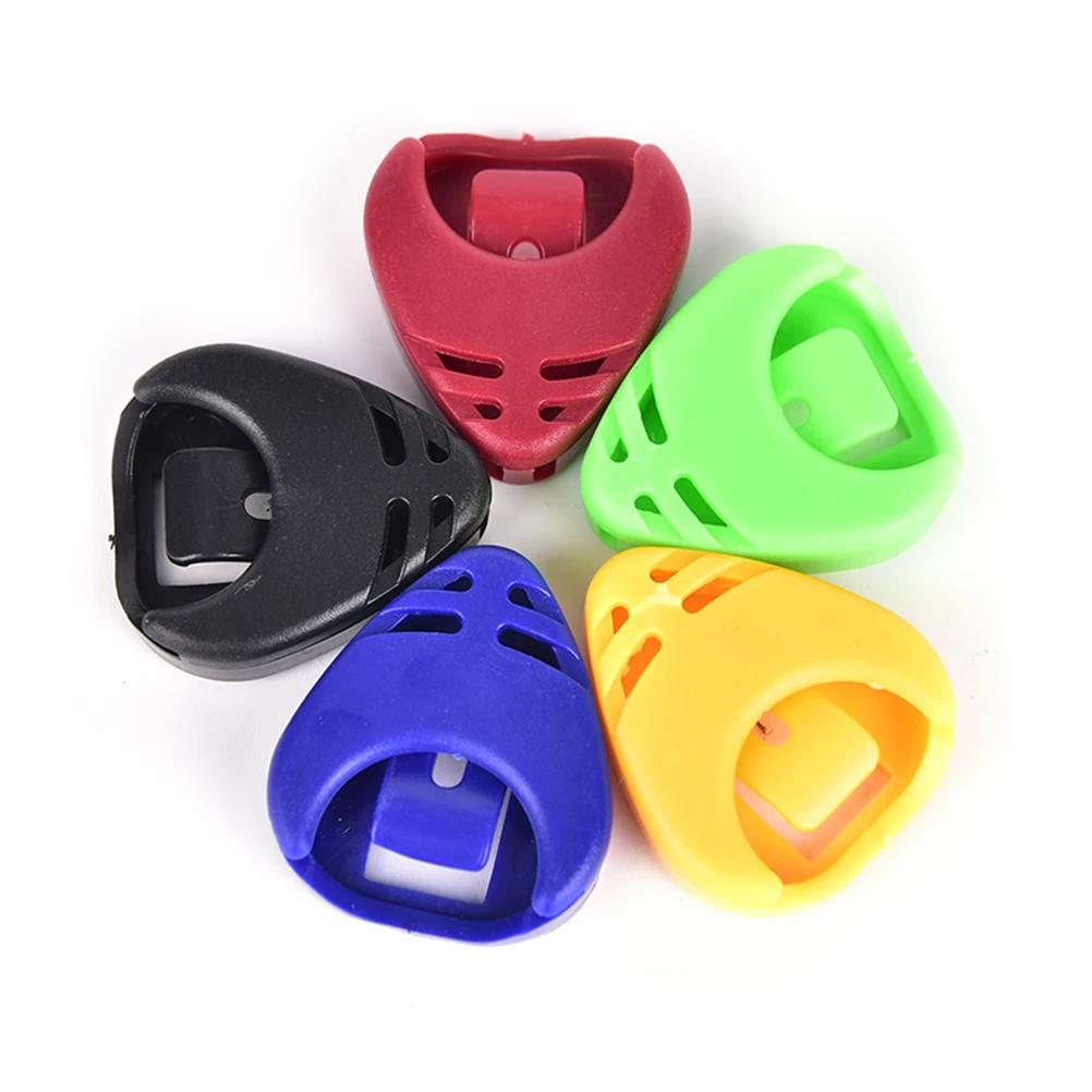 

5 шт. медиаторы коробка прочный медиаторы коробка держатель Чехол Электрические запчасти для акустической гитары пластиковый материал для ...