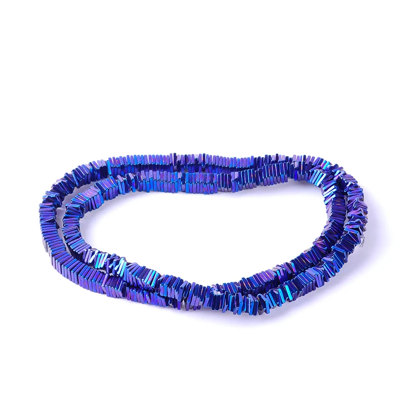 Гематитовые бусины для самодельных украшений разноцветные яркие Квадратные 1