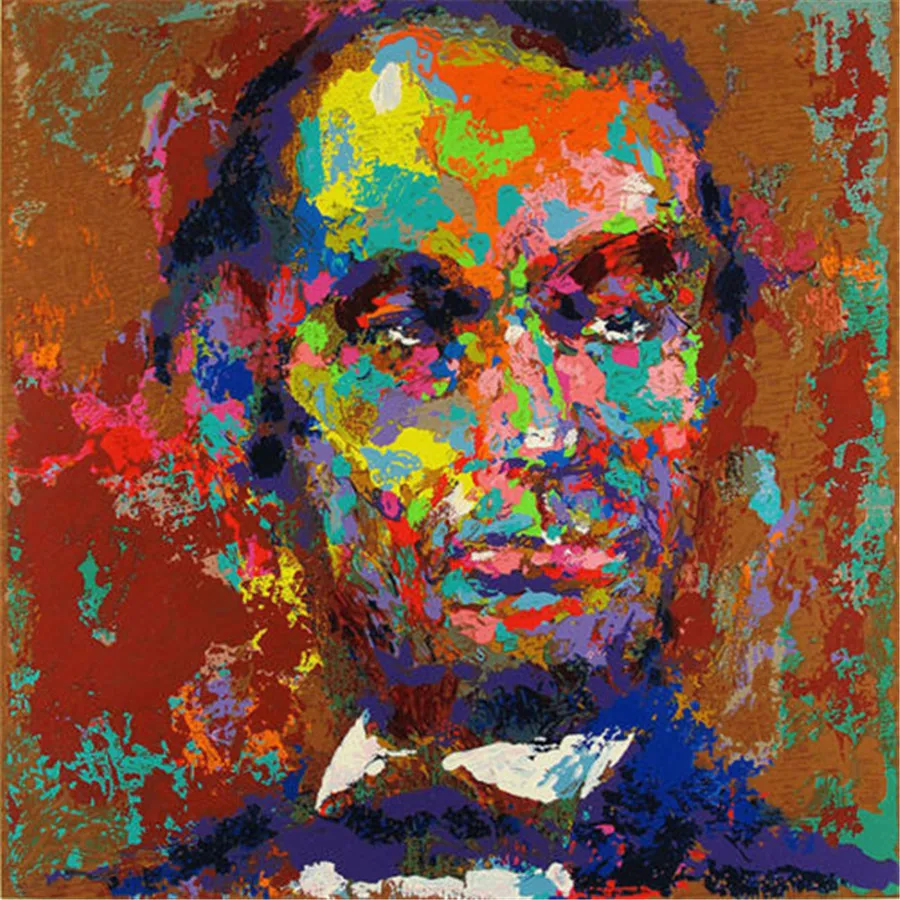 Картина маслом на холсте LeRoy Neiman Music and Sports Event для декора в доме, в гостиной, спальне. Модерный муралистический искусство. #104.
