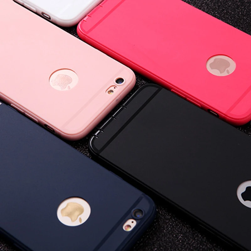Матовый Мягкий силиконовый чехол Kafan для iPhone 7 8 plus чехлы 6s Plus 5 дюймов яркие цвета