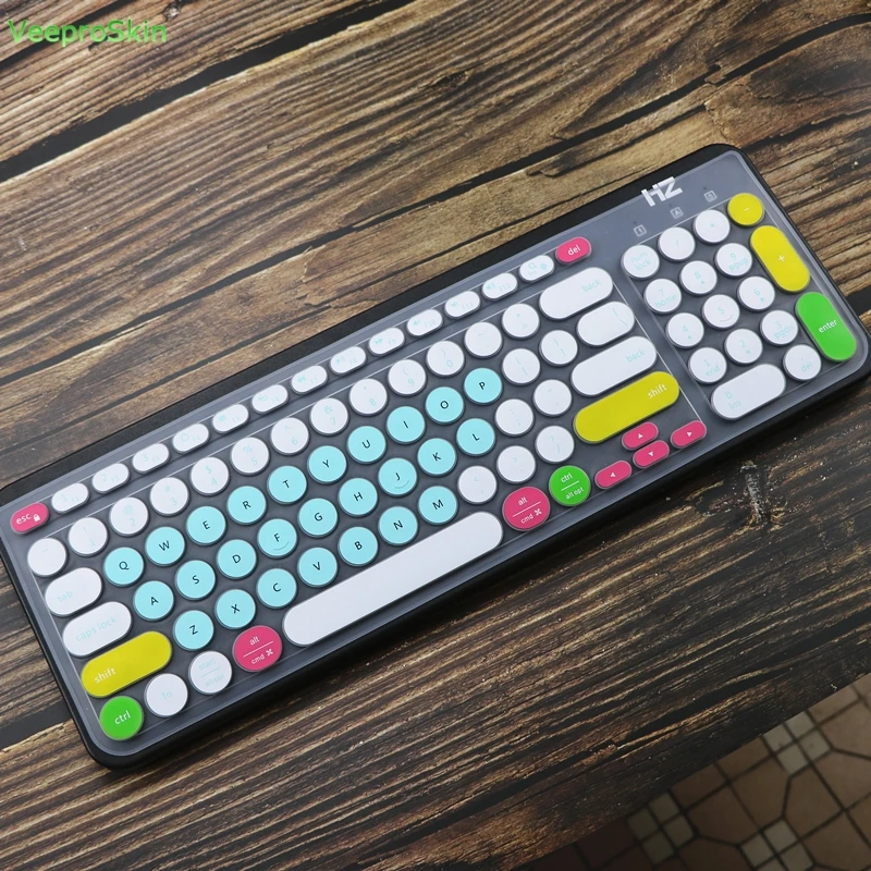 Клавиатура кожного покрова подходит logitech K780 и мульти-устройство Беспроводной клавиатура ультра тонкий силиконовый чехол для ноутбука
