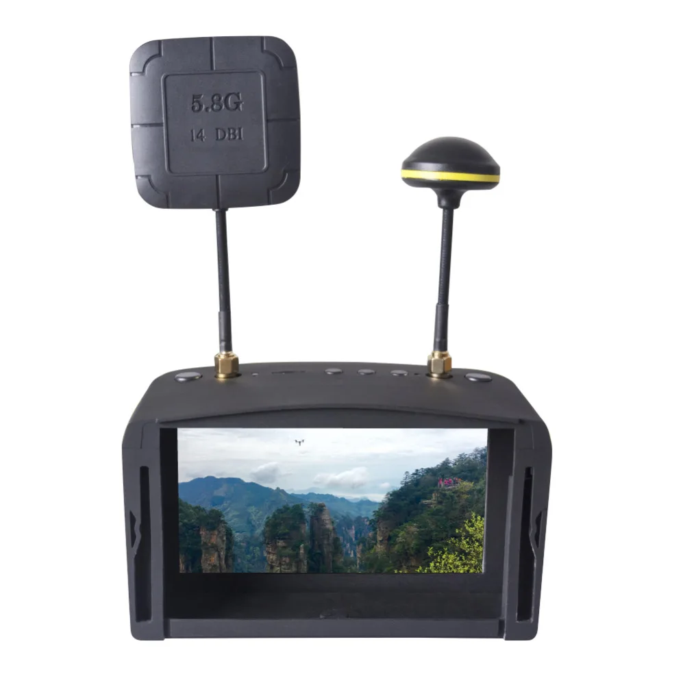 FPV Goggles 5 8G 40CH дюймов 854*480 LS 800D видеогарнитура HD DVR разнообразие с батареей 2000 мАч