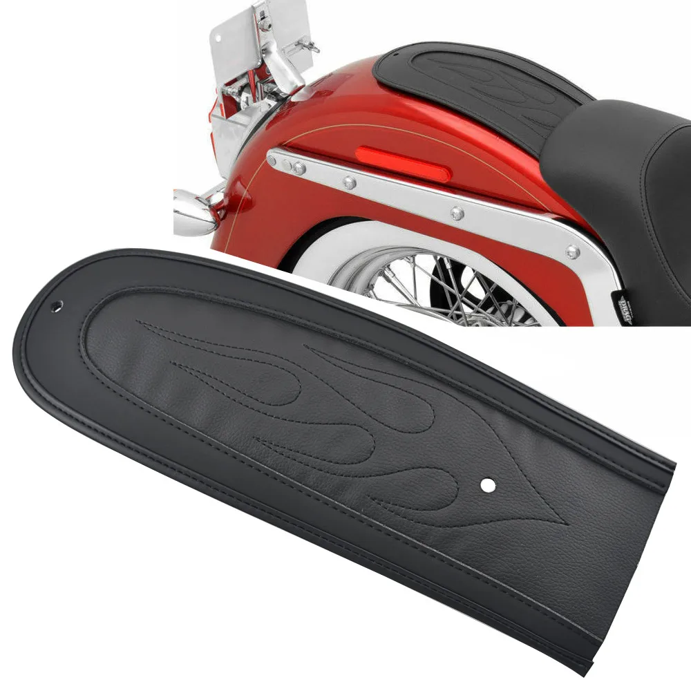 Мотоцикл кожа пламя заднее крыло Подушка Solo сиденье подходит для Dyna Fat Bob/Street Bob/Super Glide/Wide Glide