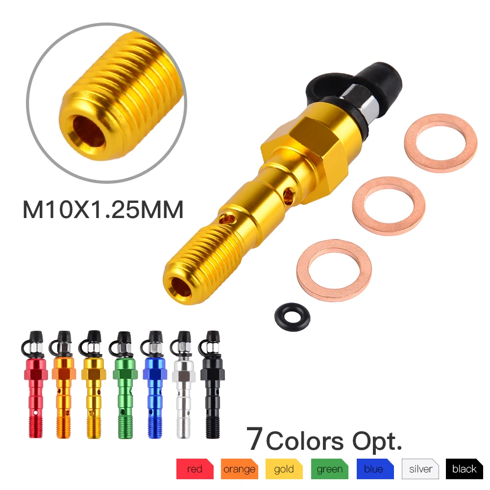 NICECNC m10x1.25 мм m10x1.0мм тормозной суппорт банджо болт Bleeder винт для Suzuki GSXR 600 750 1000 Kawasaki