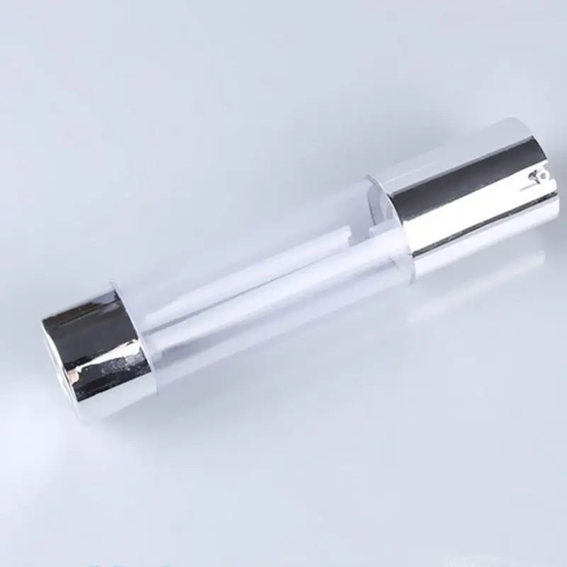 15/30/50 мл безвоздушный насос бутылка с серебряной высокого качества термос Пустой