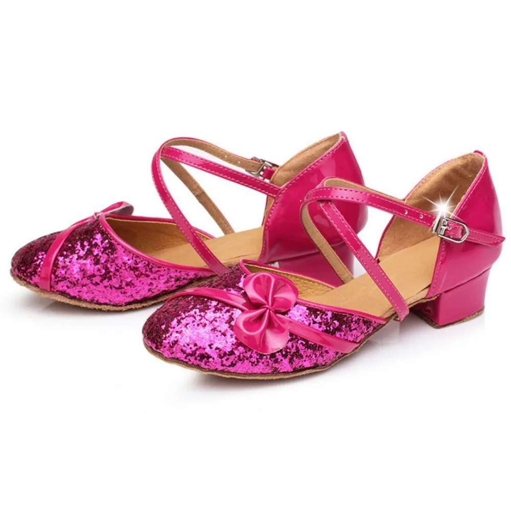 woman shoes latin girls glitter ballroom dance closed toe standard children women |