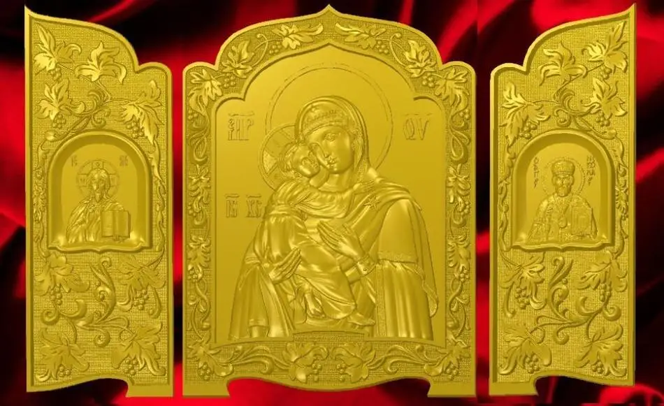 Эксклюзивный 3d телефон для ЧПУ в формате файлов STL Iconostas_1|3d model relief|3d relief modelfor cnc |