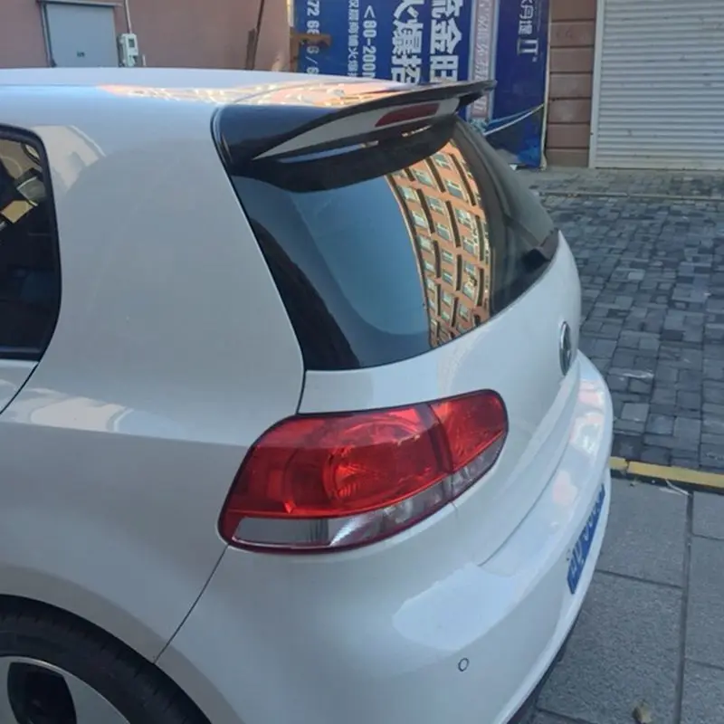 Для volkswagen golf mk 6 спойлер 2010-2013 модель свет высокое качество абс материал заднее