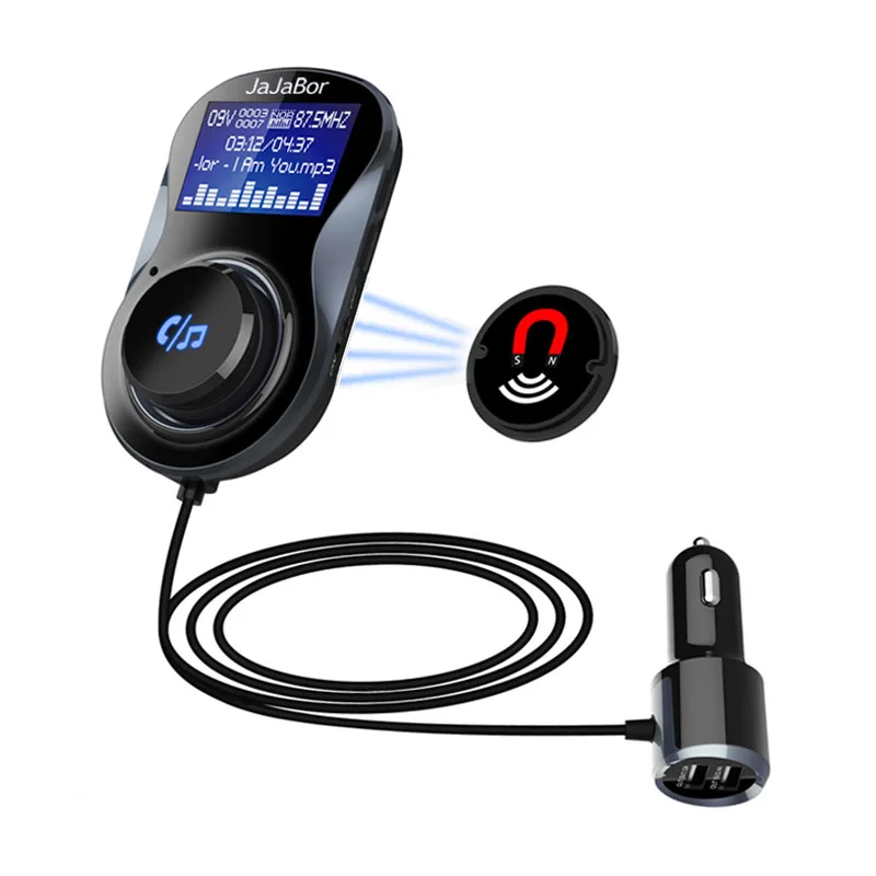 Автомобильный комплект jajabor с Bluetooth Handsfree fm-передатчиком A2DP беспроводной Автомобильный mp3 плеер ЖК-экран дисплей+ Aire состояние зажим Кронштейн