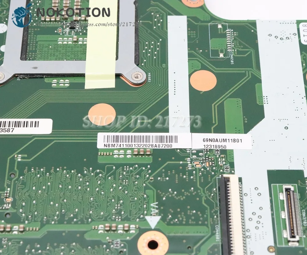 NOKOTION для acer aspire V3-772G Материнская плата ноутбука EAVA70HW NBM7411001 основная плата DDR3L GT750M графика
