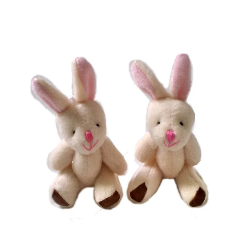 20 шт./лот Kawaii Mini Bunny Плюшевые игрушки цветок кролик мягкие животные Маленькая