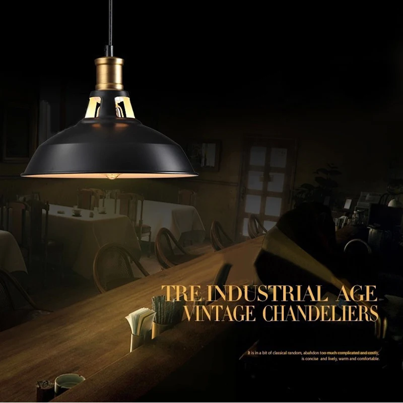 Лофт RH Винтаж подвесные лампы Железный промышленные светильники в стиле ретро