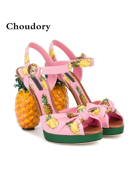 Сандалии женские из розовой ткани босоножки на платформе с открытым носком