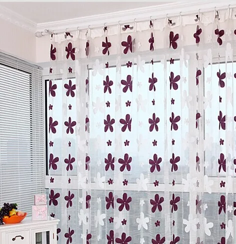 NAPEARL деревенское качество красивые цветы дизайн прозрачная панель Тюль Шторы