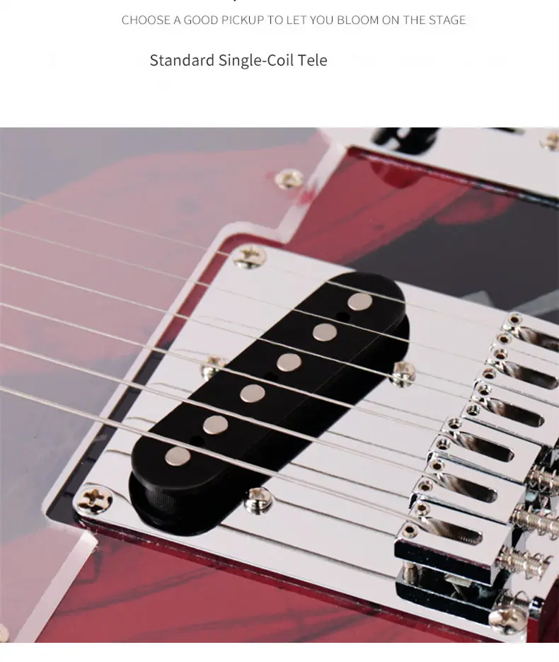 TL Wax Potted High Quality Pickups Bright Sustaining Sound Practice Electric Guitar d-133 Beginners | Спорт и развлечения