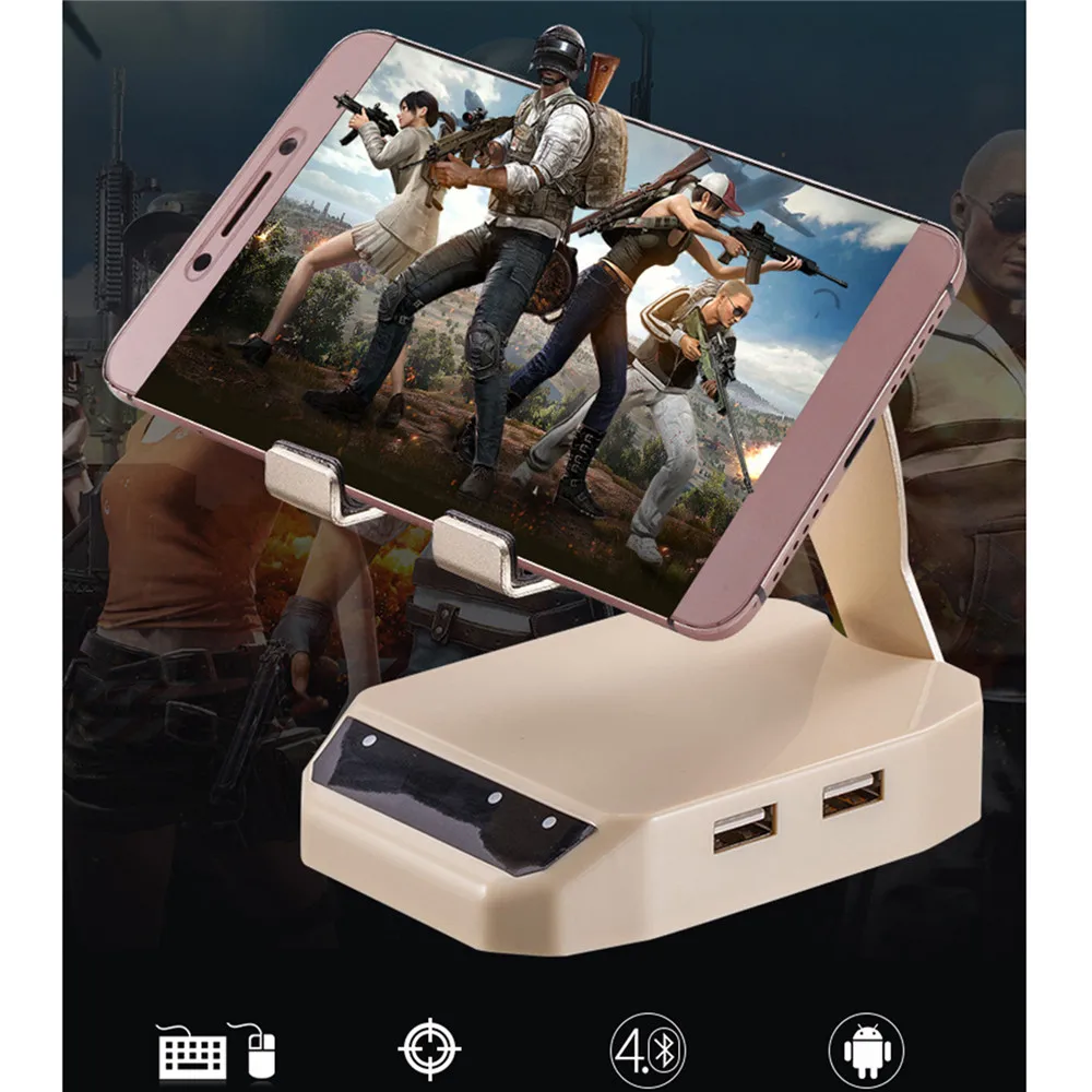 Беспроводной Bluetooth клавиатура мышь конвертер для Android iOS Настольный ПК Игры пульт дистанционного управления держатель для мобильного телефона Подставка PUBG игры