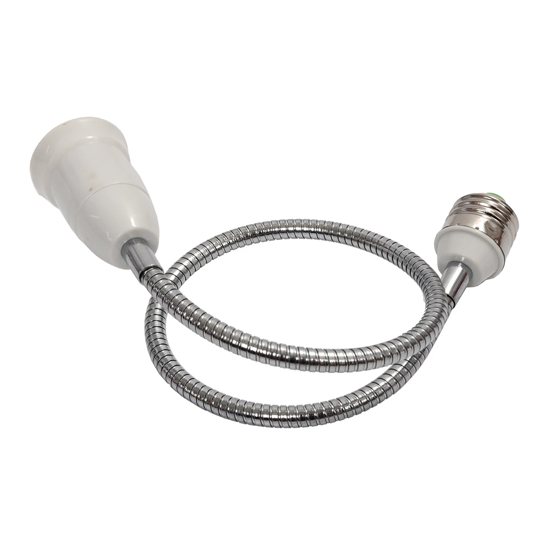 

New E27 to E27 Light Lamp Bulb Flexible Extension Adaptor Converter (White,60cm)