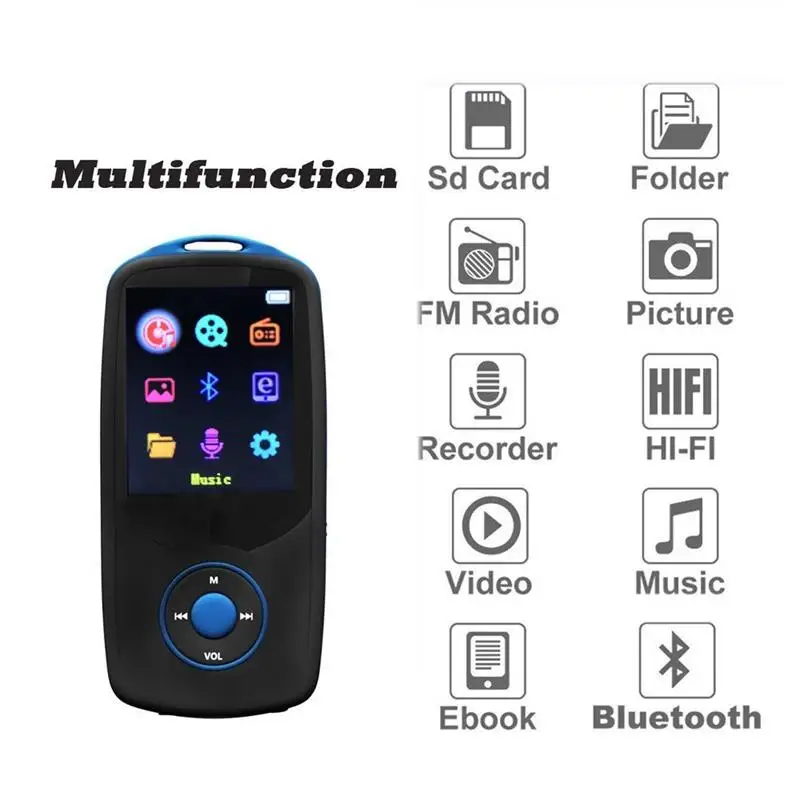 Оригинальный RUIZU X06 Bluetooth спортивный MP3 музыкальный плеер 1 8 дюймов экран может