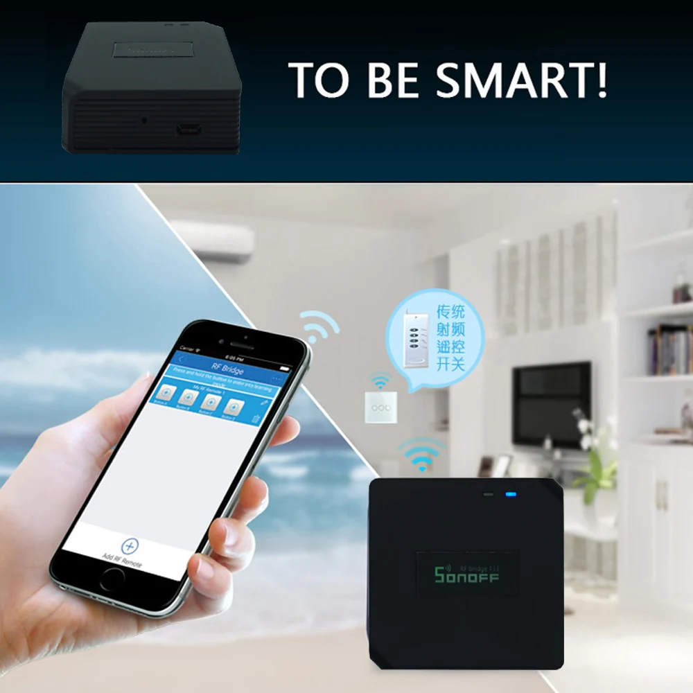 

Sonoff RF Bridge 433+PIR2 Sensor+ DW1 Door & Window Alarm Sensor Smart Home Automation Works Security Alarm System With Alexa
