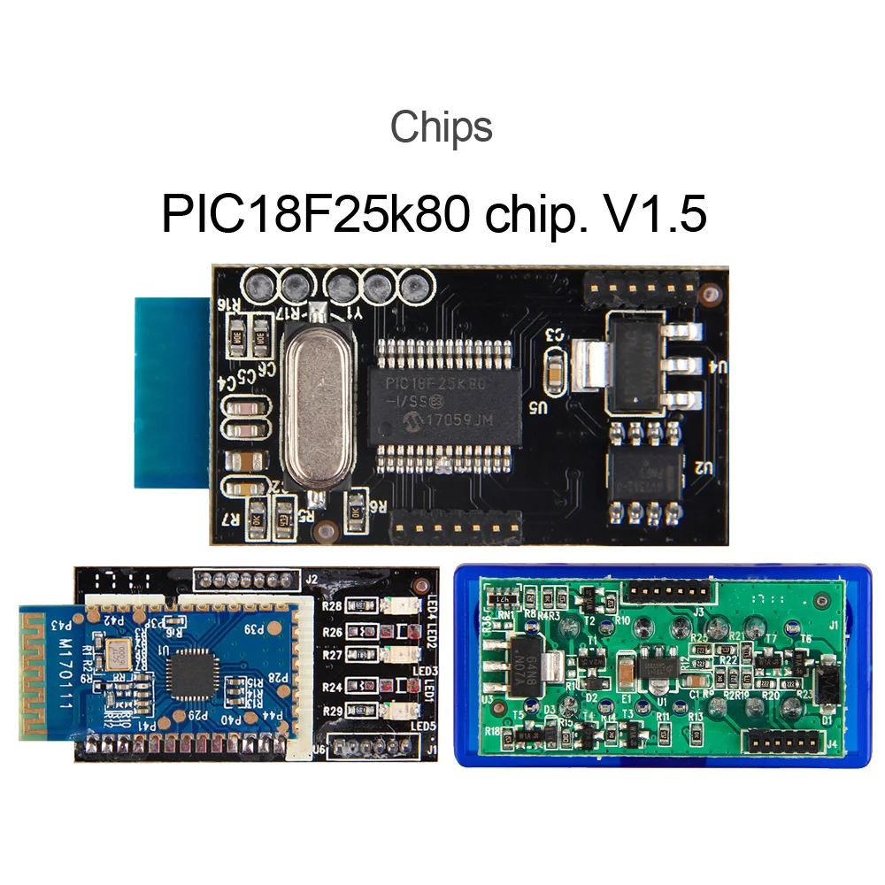 Реальный ELM327 V1.5 Bluetooth OBD2 сканер Android автомобильный диагностический инструмент OBDII