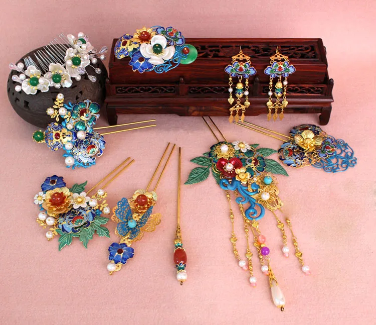 Набор аксессуаров для волос в стиле древней китайской династии Тан | Резинки