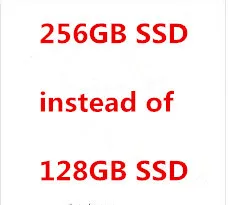 

extra fee for 256GB SSD instead of 128GB SSD for the specific laptop